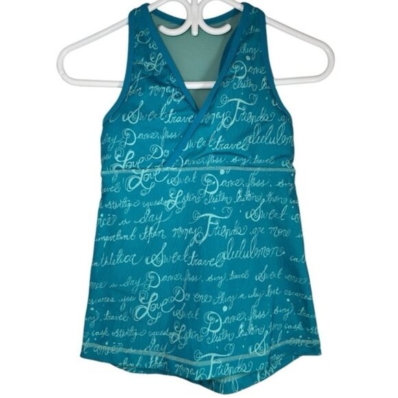 Lululemon Letter Print Padded Tank Top - Picture 1 of 3